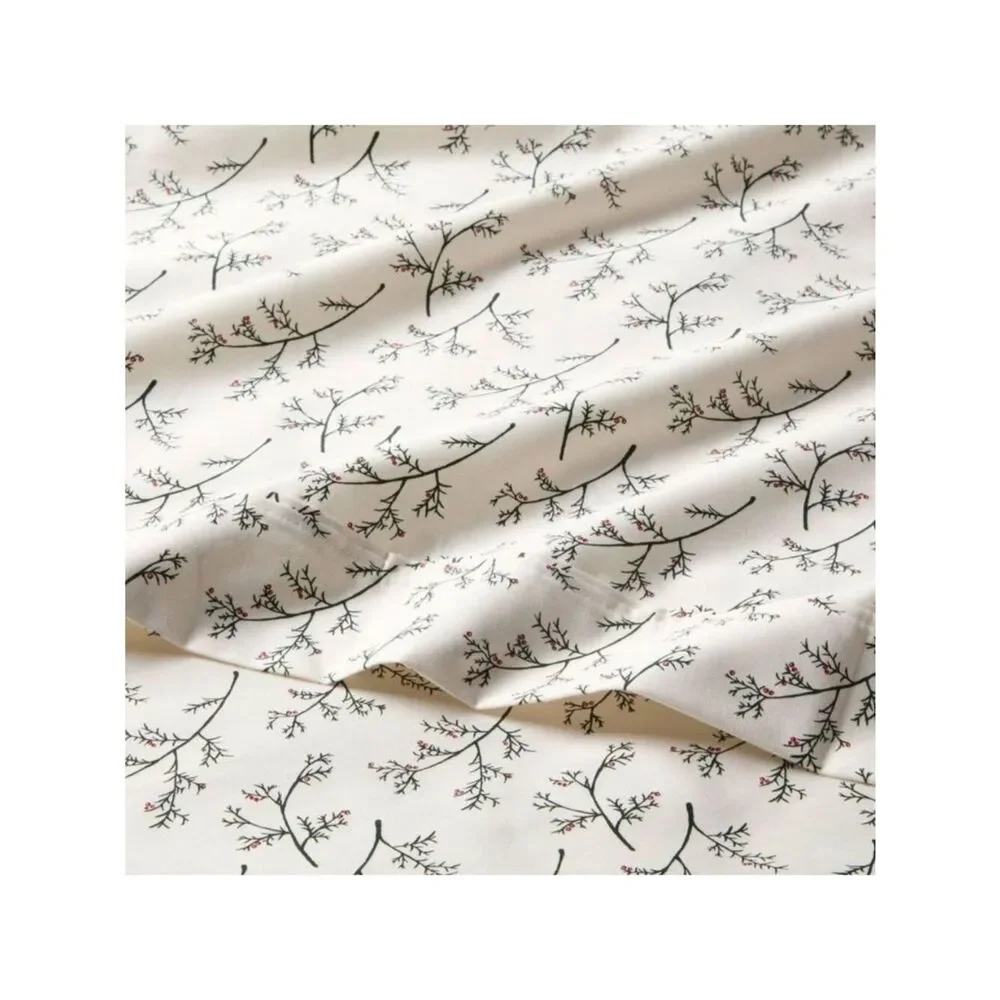 Threshold Performance Floral Vine Printed Comforter Set in Cream and Green